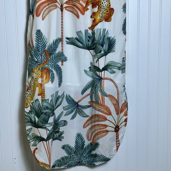 Maeve x Anthropologie The Lillian cap-sleeve button-front midi dress Medium - Picture 14 of 15